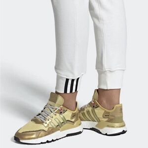 Adidas Nite Jogger W in the "Gold Metallic
